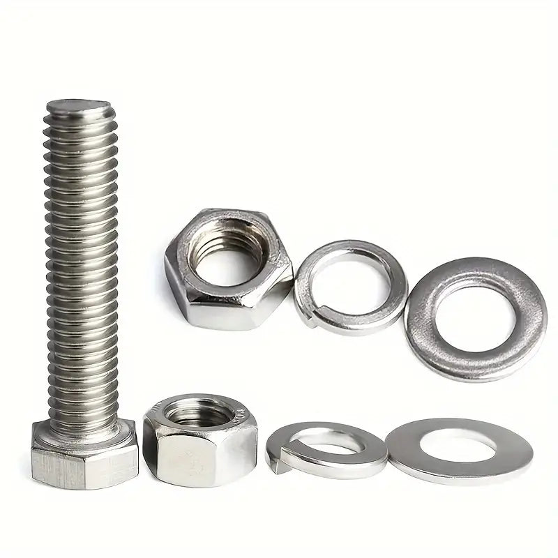 480 Piece Stainless Steel Fastener Kit, M4 & M5 Hex Head Screws, Bolts Assortment Kit