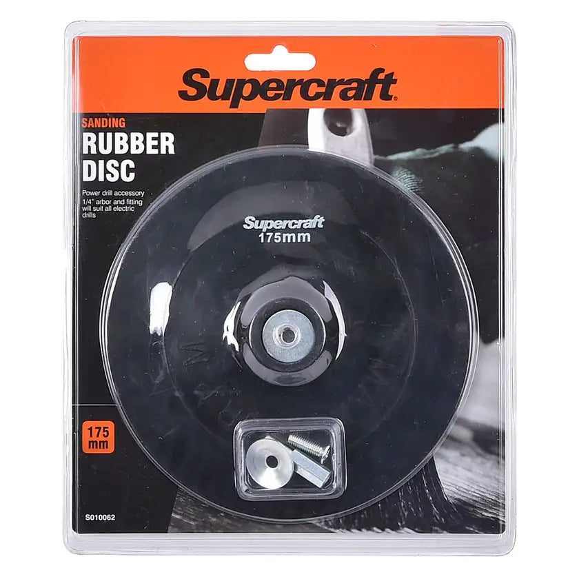 Supercraft Rubber Disc Backing 175 x 6mm