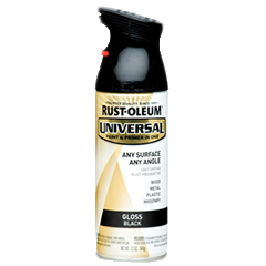 (6 cans) Rust-oleum UNIVERSAL® Gloss Spray Paint | 250361 GLOSS BLACK - South East Clearance Centre