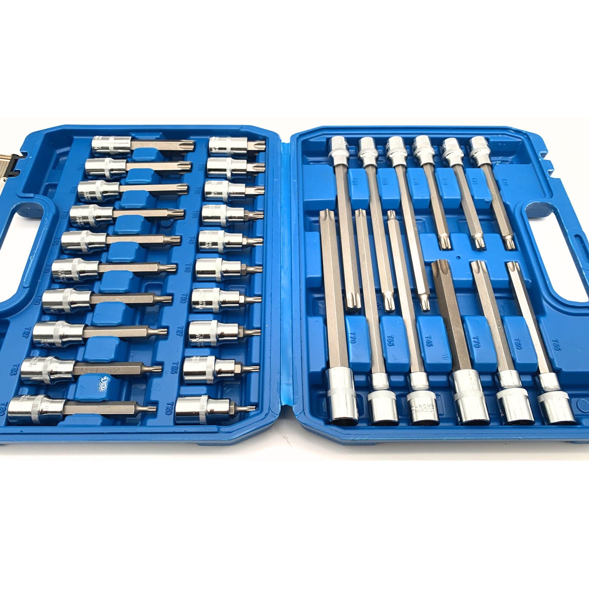 32 Piece Torx Socket and Nut Set, 1/2" Drive - South East Clearance Centre