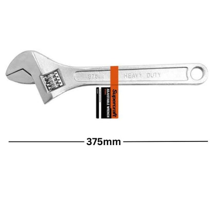 Supercraft SCE0039 Etched Millimetre Gauge Adjustable Wrench (375 mm) – Box of 6