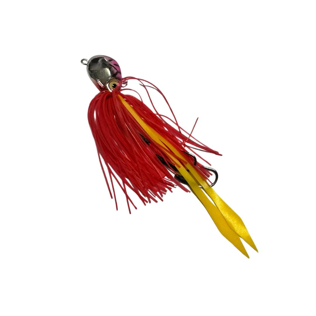 KAMIKAZE Octo Jig Tako Fukku Ockta Slow Jig 50g  Yellow/Red