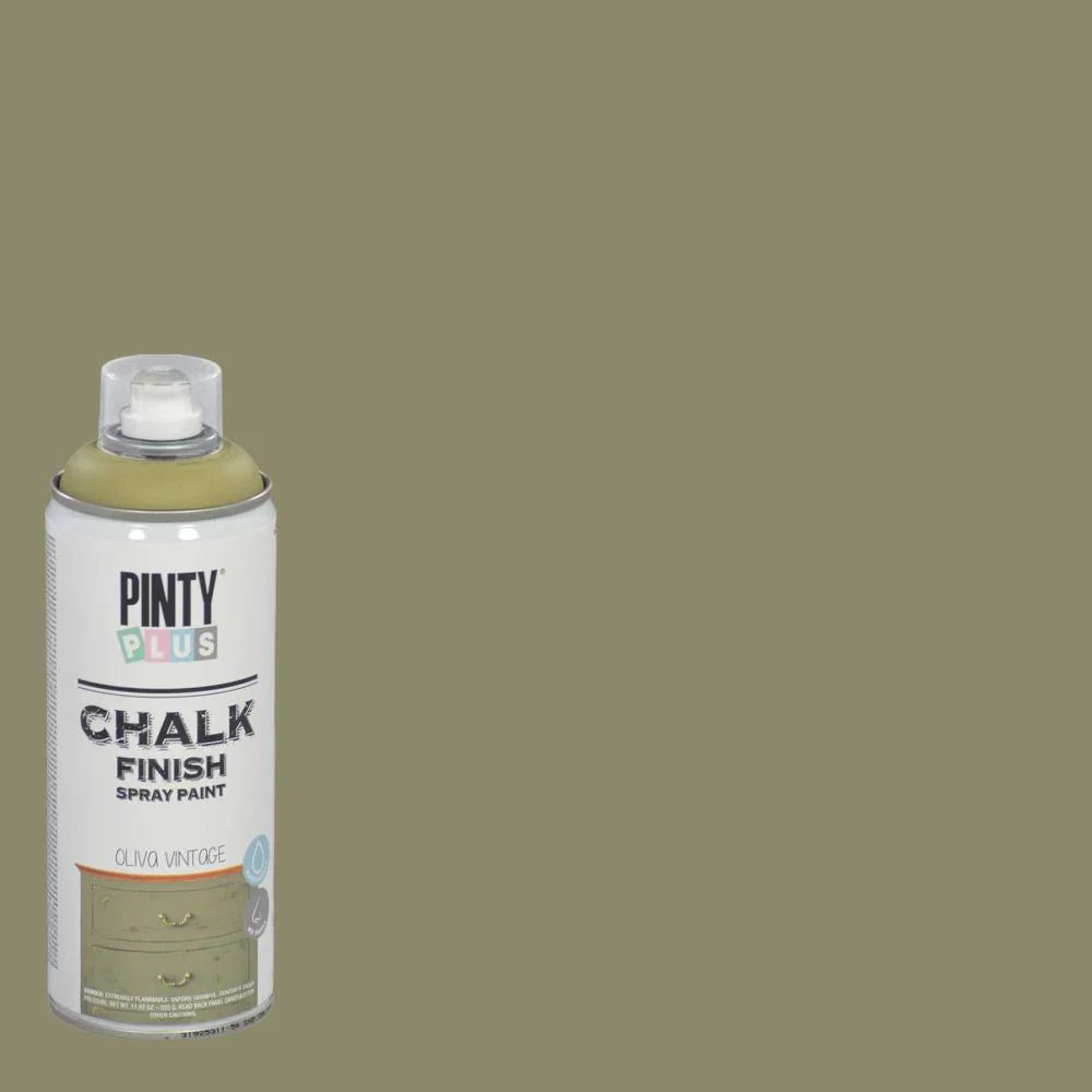 Olive Chalk Finish Spray Paint Pintyplus | 6 Cans - South East Clearance Centre