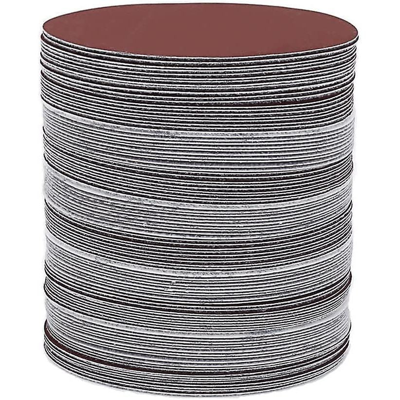 100 Pieces| 125mm (5") Round Orbital Sanding Discs Sandpaper - South East Clearance Centre