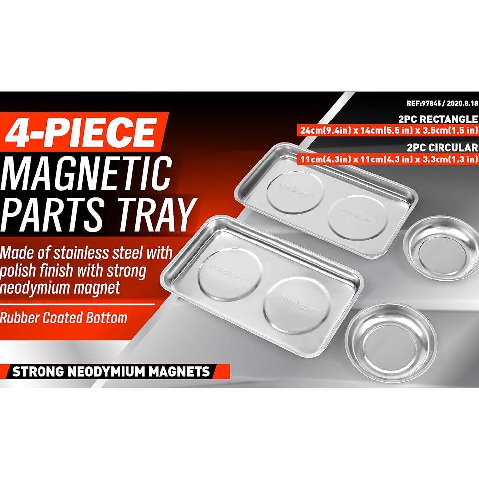 4 Piece Magnetic Parts Tray Kit - South East Clearance Centre