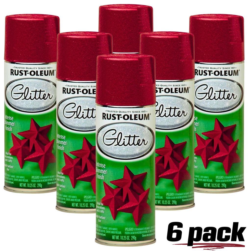 Rust-Oleum 10.25 oz Red Glitter Spray Paint - 268045
