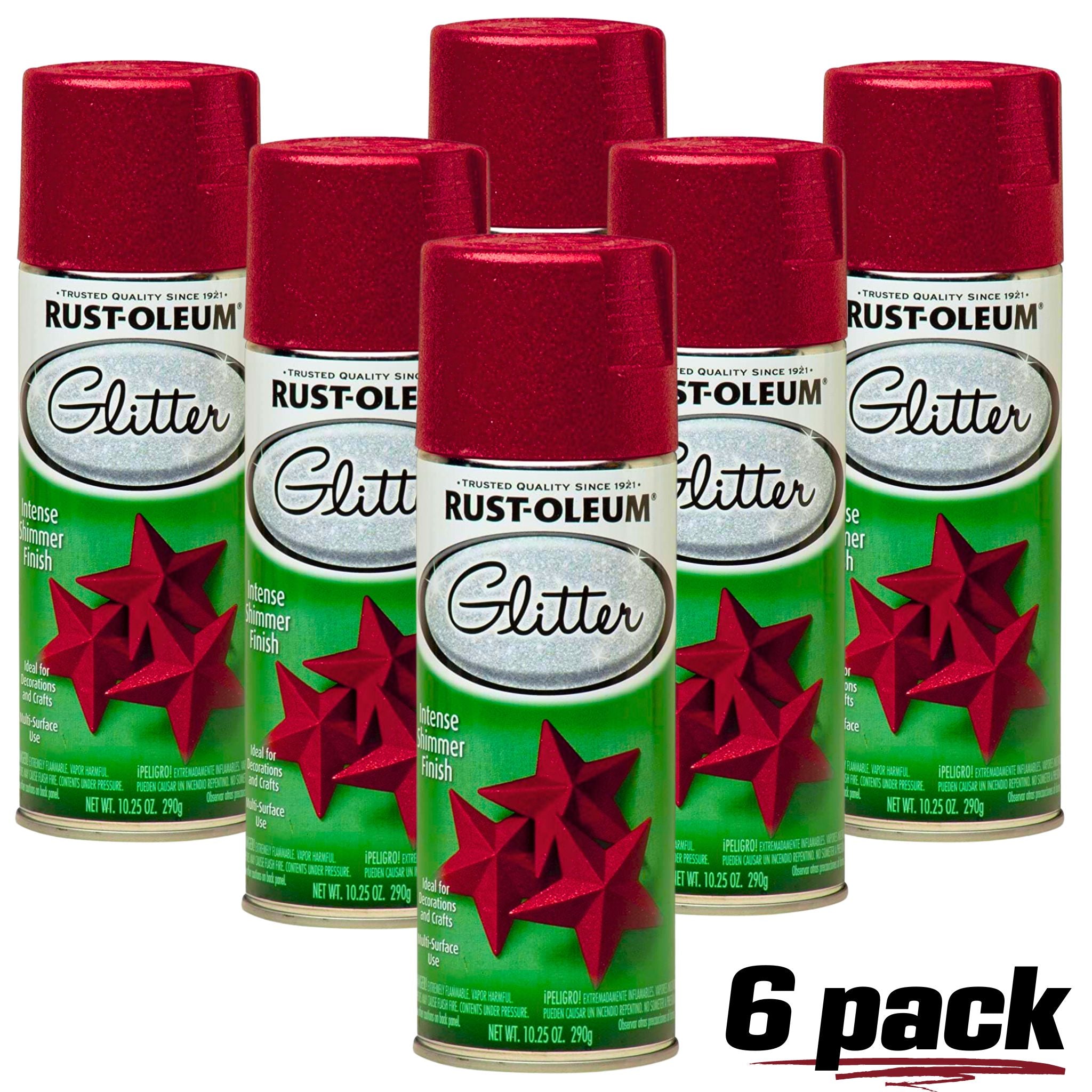 Rust-Oleum 268045 Specialty Glitter Spray, 10.25 Ounce (Pack of 1), Red -  Spray Paints 