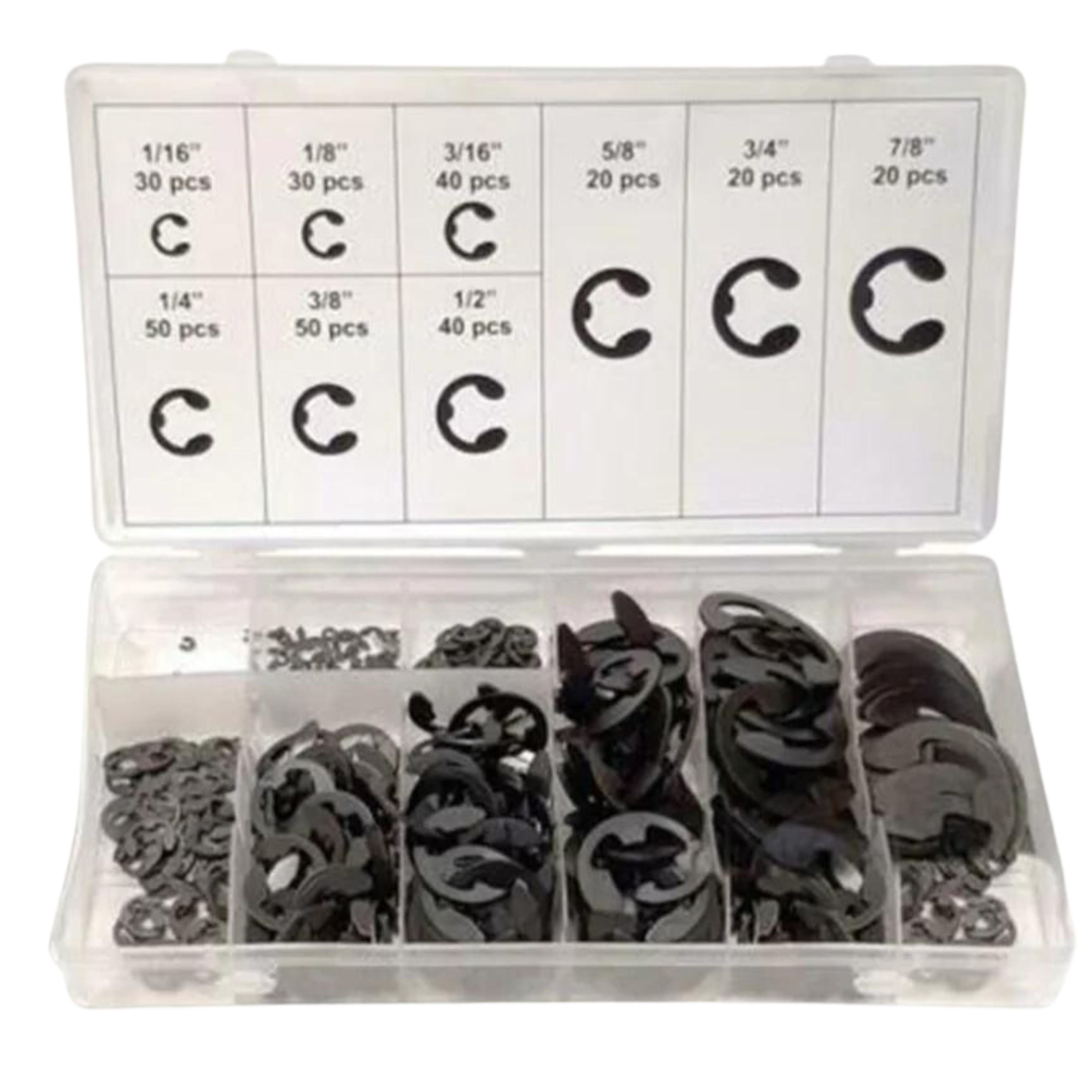 300 Piece E-clip Assortment Kit - South East Clearance Centre