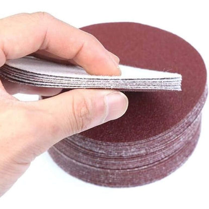 100 Pieces| 125mm (5") Round Orbital Sanding Discs Sandpaper - South East Clearance Centre