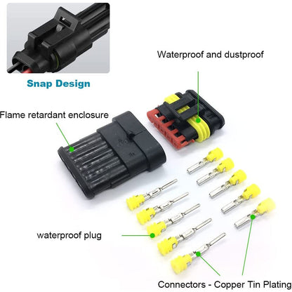 708 Piece Waterproof Electrical Wire Automotive Plug Connector Kit - South East Clearance Centre