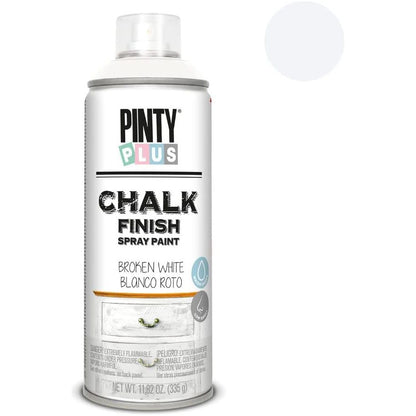 Matt White Chalk Finish Spray Paint Pintyplus | 6 Cans - South East Clearance Centre