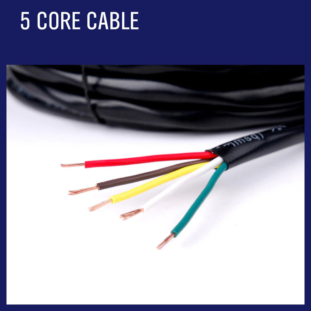 5 Core Trailer Cable - 7 Metres