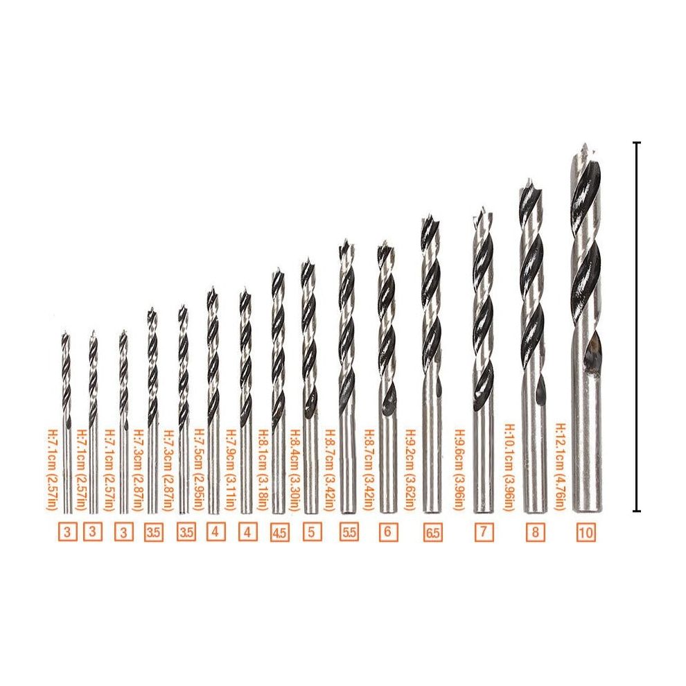 HSS Combination Drill Bit Set 45 Pieces Wood Metal & Concrete Drilling With Case - South East Clearance Centre