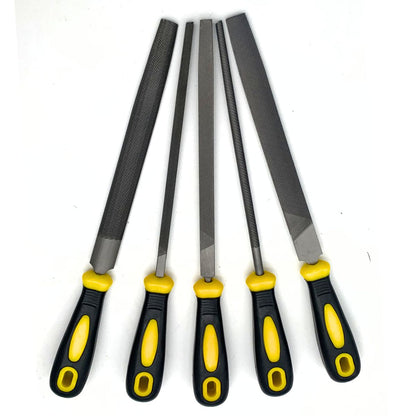 5 Piece Steel File Set, 8" - South East Clearance Centre