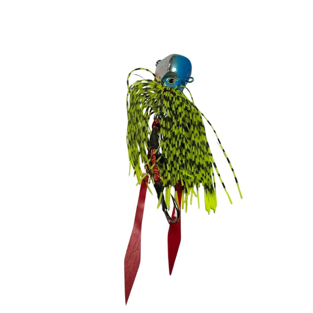 KAMIKAZE Octo Jig Tako Fukku Ockta Slow Jig 70 Gram Green/Red