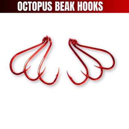 Octopus Beak Hooks (Red) - South East Clearance Centre