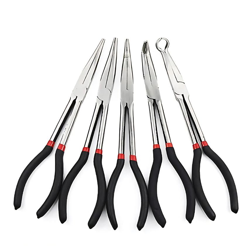 5 Piece Long Nose Plier Set