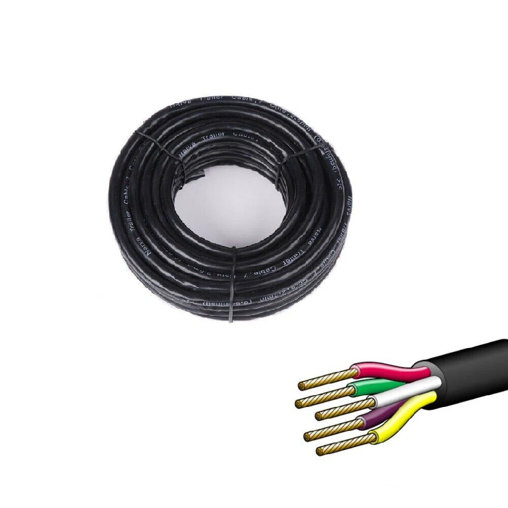 5 Core Trailer Cable - 7 Metres