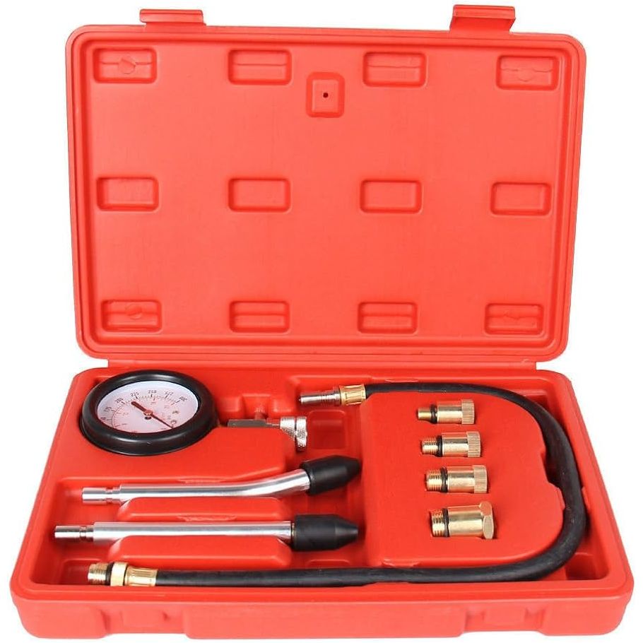 Petrol Engine Compression Tester Kit Tool Set For Automotives Motorcycle - South East Clearance Centre