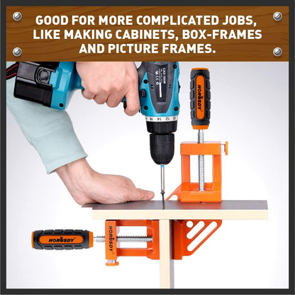 Quick-Jaw Right Angle 90 Degree Corner Clamp for Welding, Wood-working, Photo Framing - Best Unique Tool Men - South East Clearance Centre