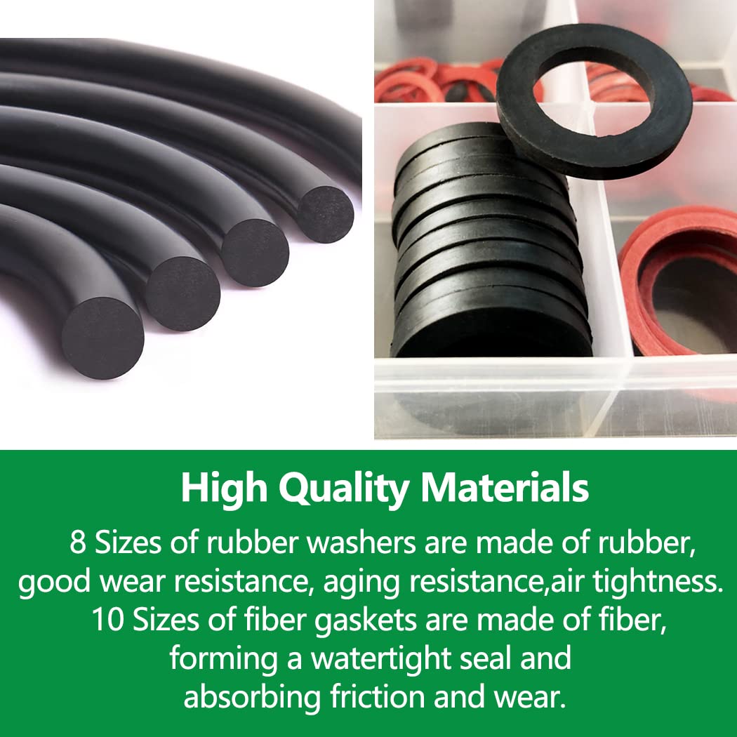 141 Rubber & Fibre Sealing Washer Assortment Kit - South East Clearance Centre