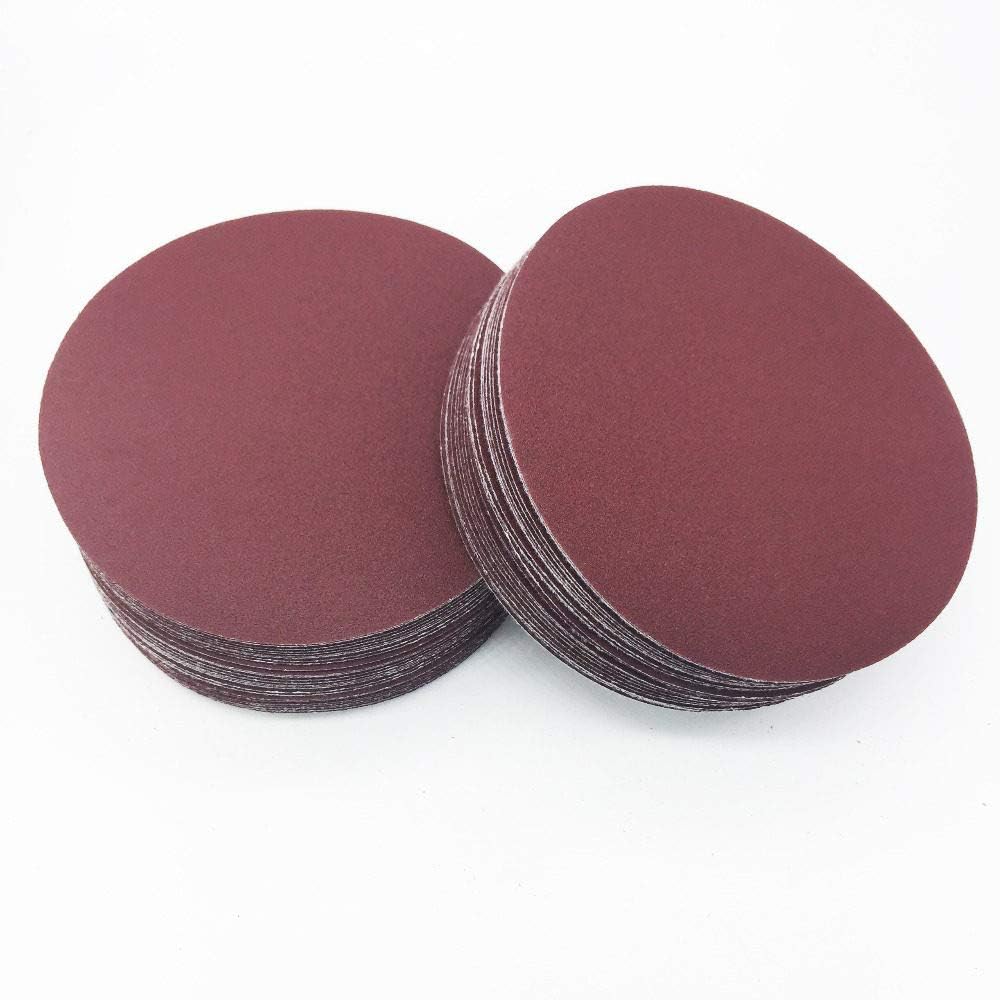 100 Pieces| 125mm (5") Round Orbital Sanding Discs Sandpaper - South East Clearance Centre