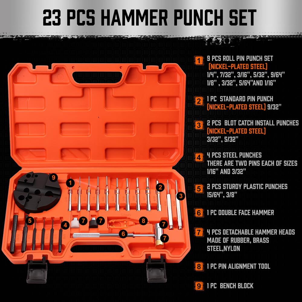 Hammer Punch Set & Bench Block