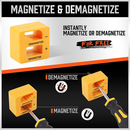 11 Piece Heavy Duty Magnetic Screwdriver Set with Magnetister/Demagnetiser - South East Clearance Centre