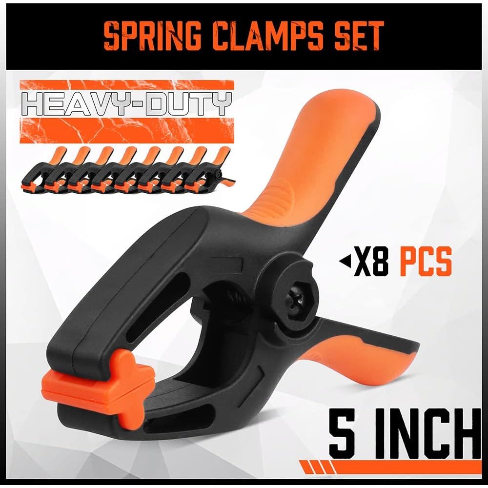 8 Pack | 5" Heavy Duty Spring Clamps - South East Clearance Centre