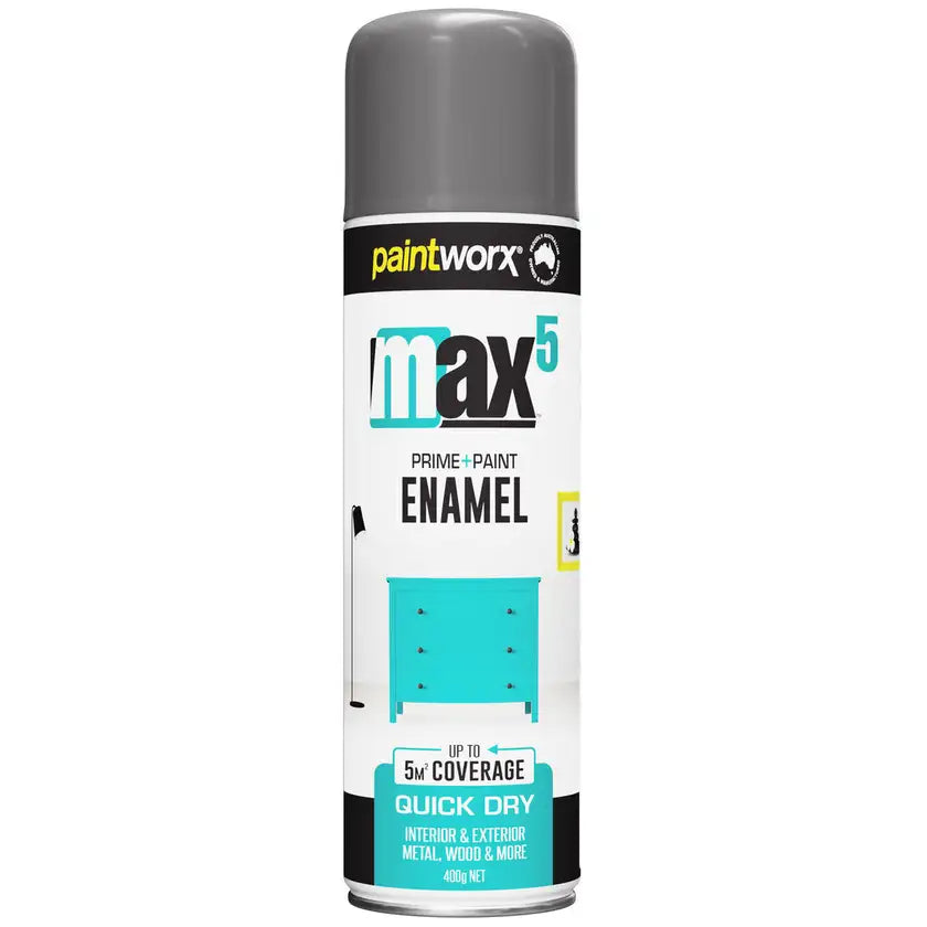 Paintworx MAX5 Enamel 400g | Grey Gloss - South East Clearance Centre