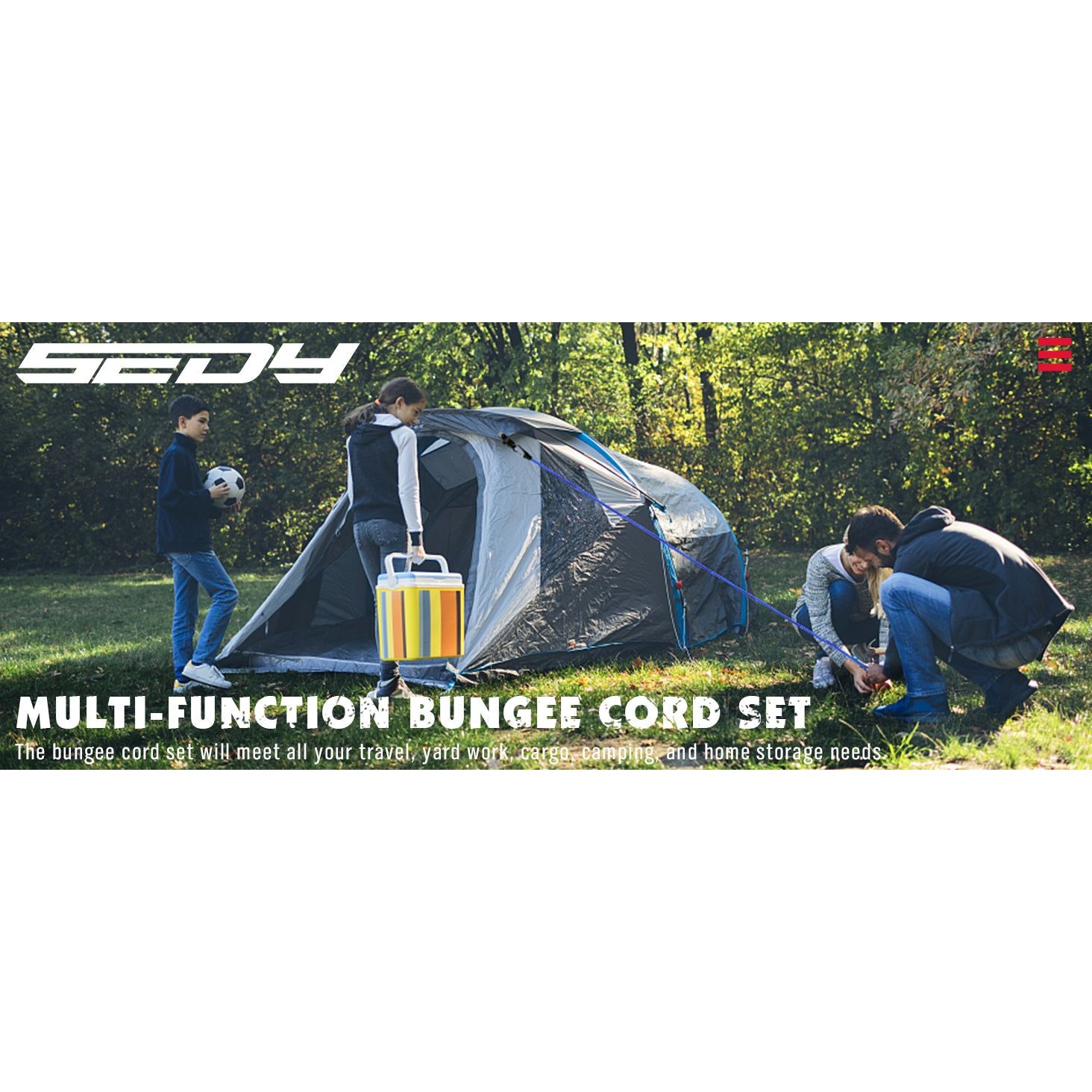 129 Piece Bungee Cord Set