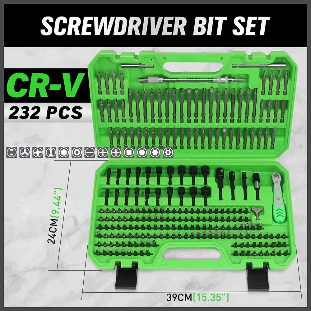 232 Piece Ultimate Screwdriver Bit Set