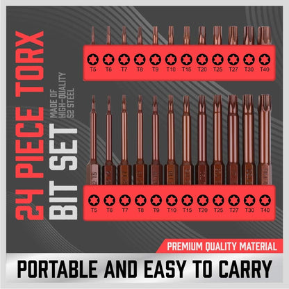 24 Piece Torx Bit Set - South East Clearance Centre