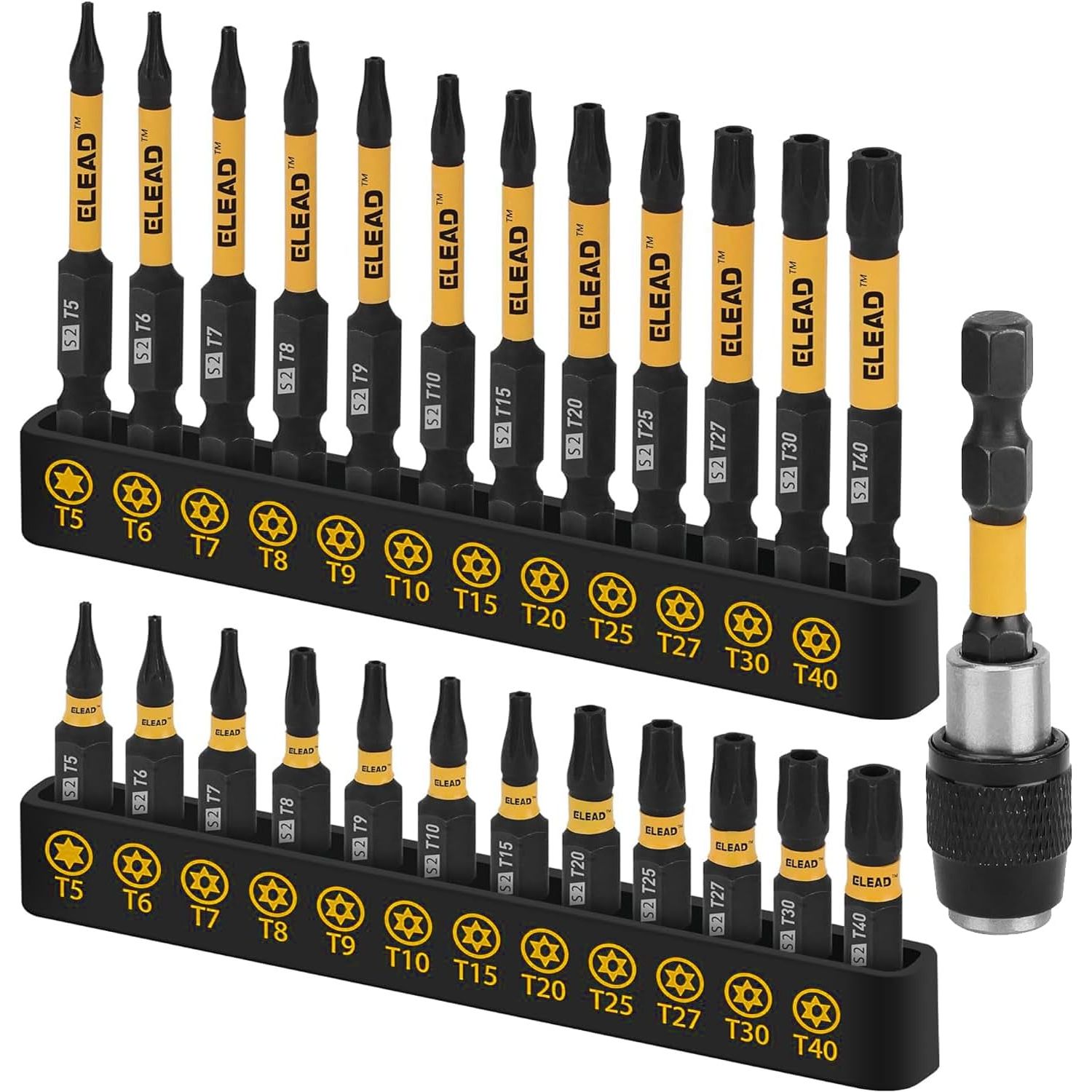 25 piece Impact Torx screwdriver bit sets