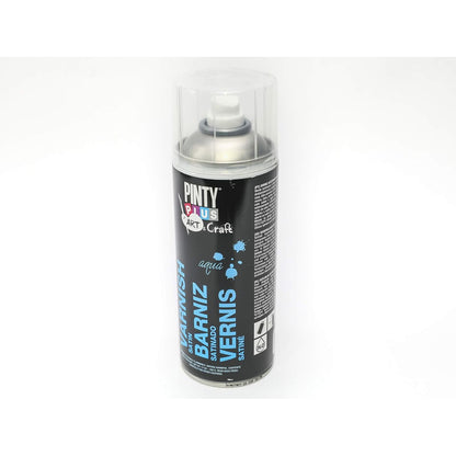 PINTY PLUS WATERBASED TIMBER VARNISH CLEAR SATIN AEROSOL 300G (6 Cans) - South East Clearance Centre