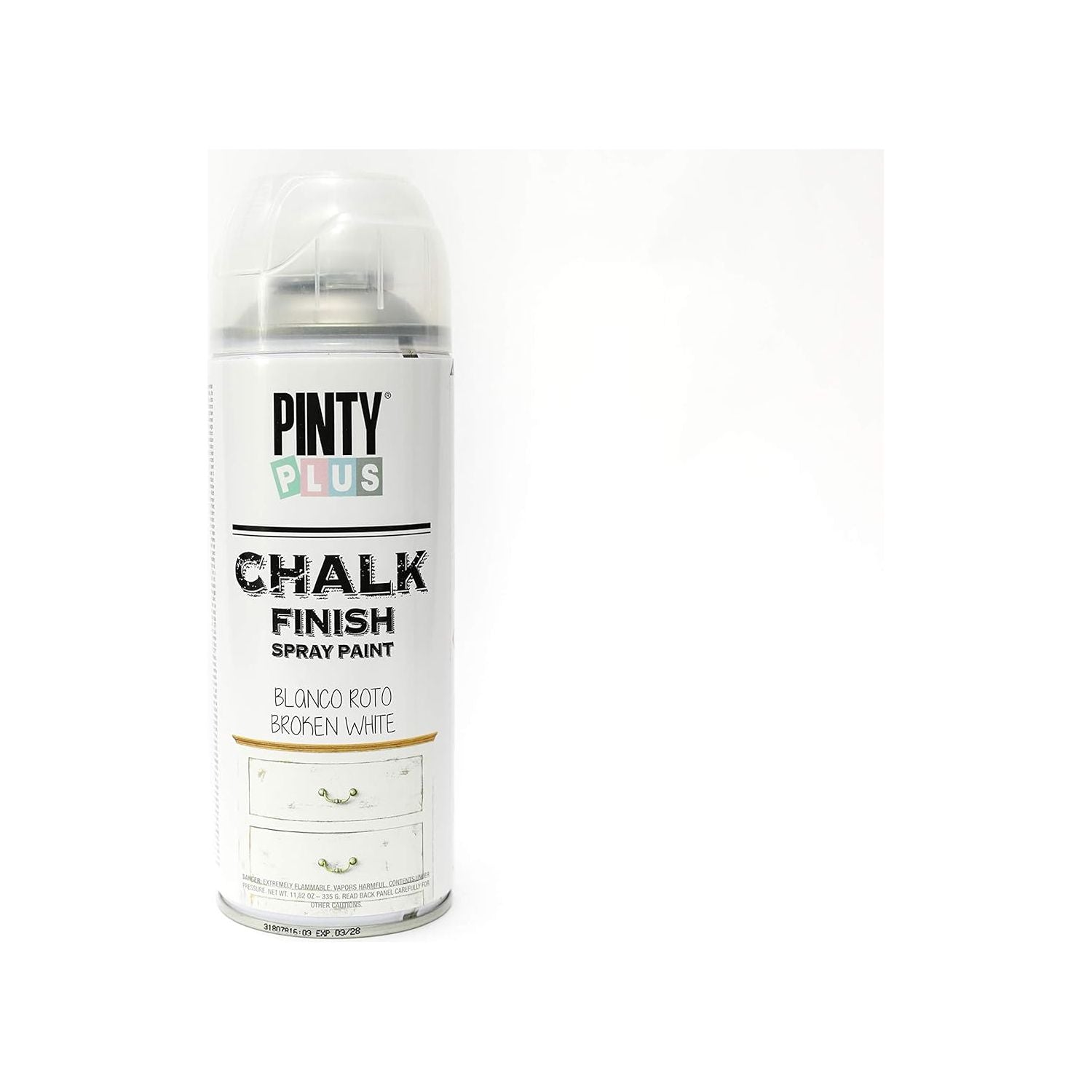 Matt White Chalk Finish Spray Paint Pintyplus | 6 Cans - South East Clearance Centre