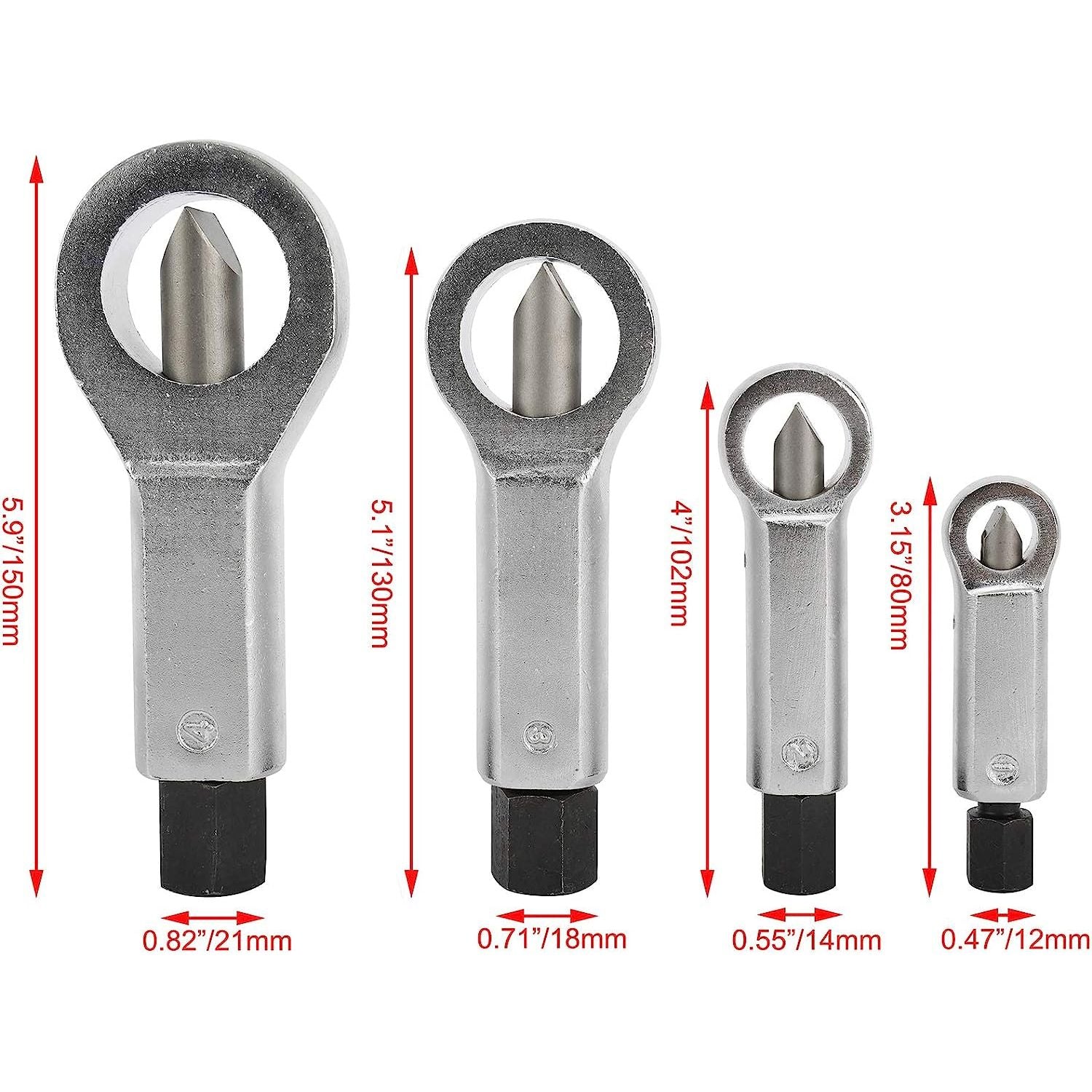 4 Piece Nut Splitter Cracker Separator Set - South East Clearance Centre