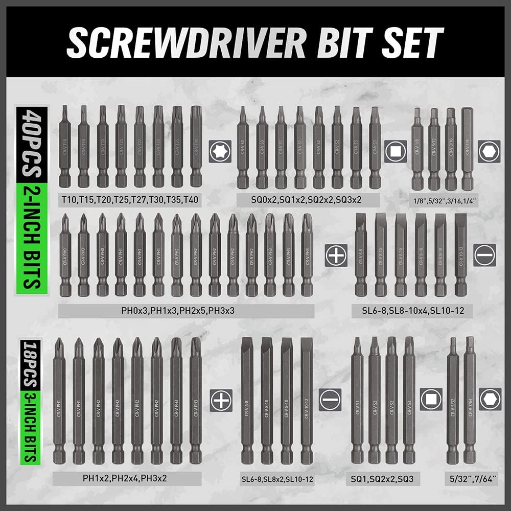 232 Piece Ultimate Screwdriver Bit Set