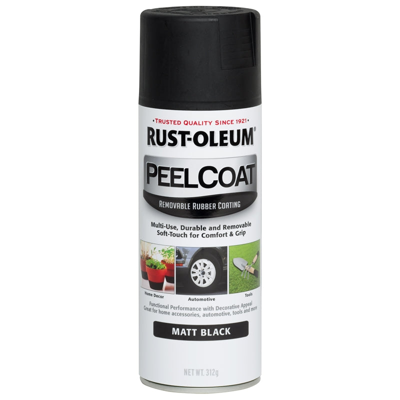 Rust-Oleum Peel Coat Rubberized Removable Coating - Matt Black