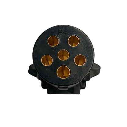 6 Pin Small Round Trailer Plug | Light Plug Socket | TP129BA - South East Clearance Centre