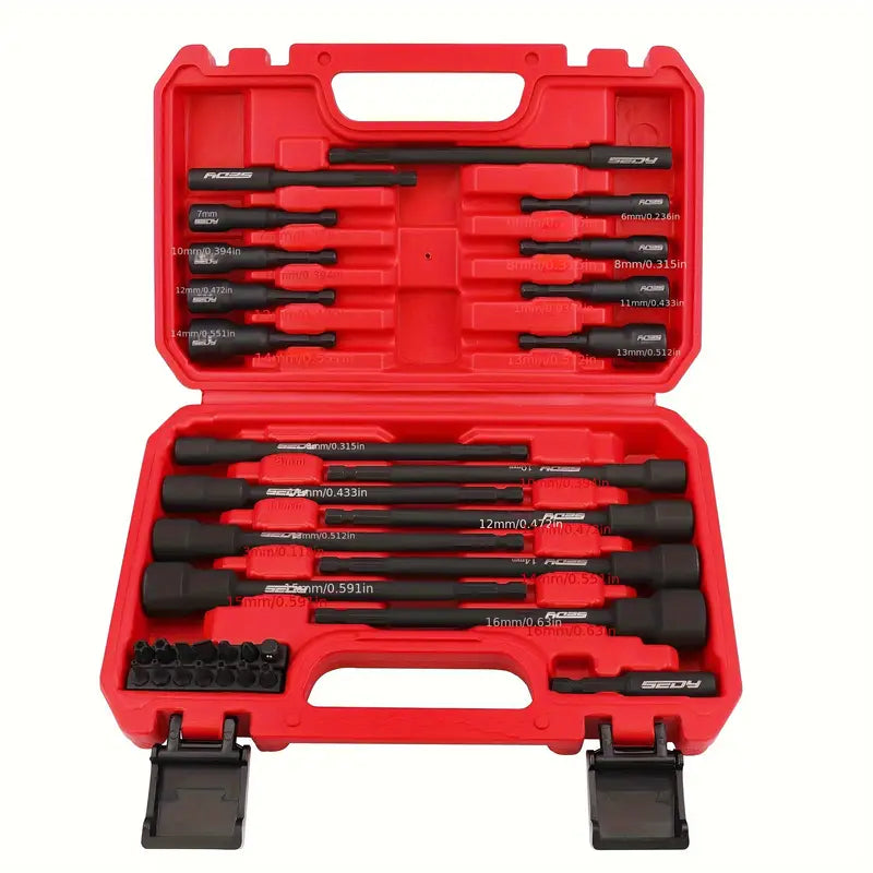 33 Piece Magnetic Nut Driver Set (Metric)