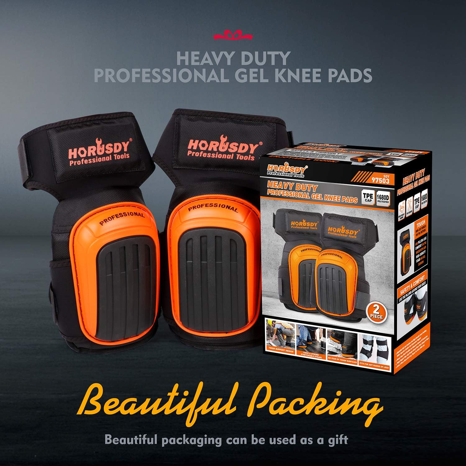 Heavy Duty Professional Gel Knee Pads - South East Clearance Centre