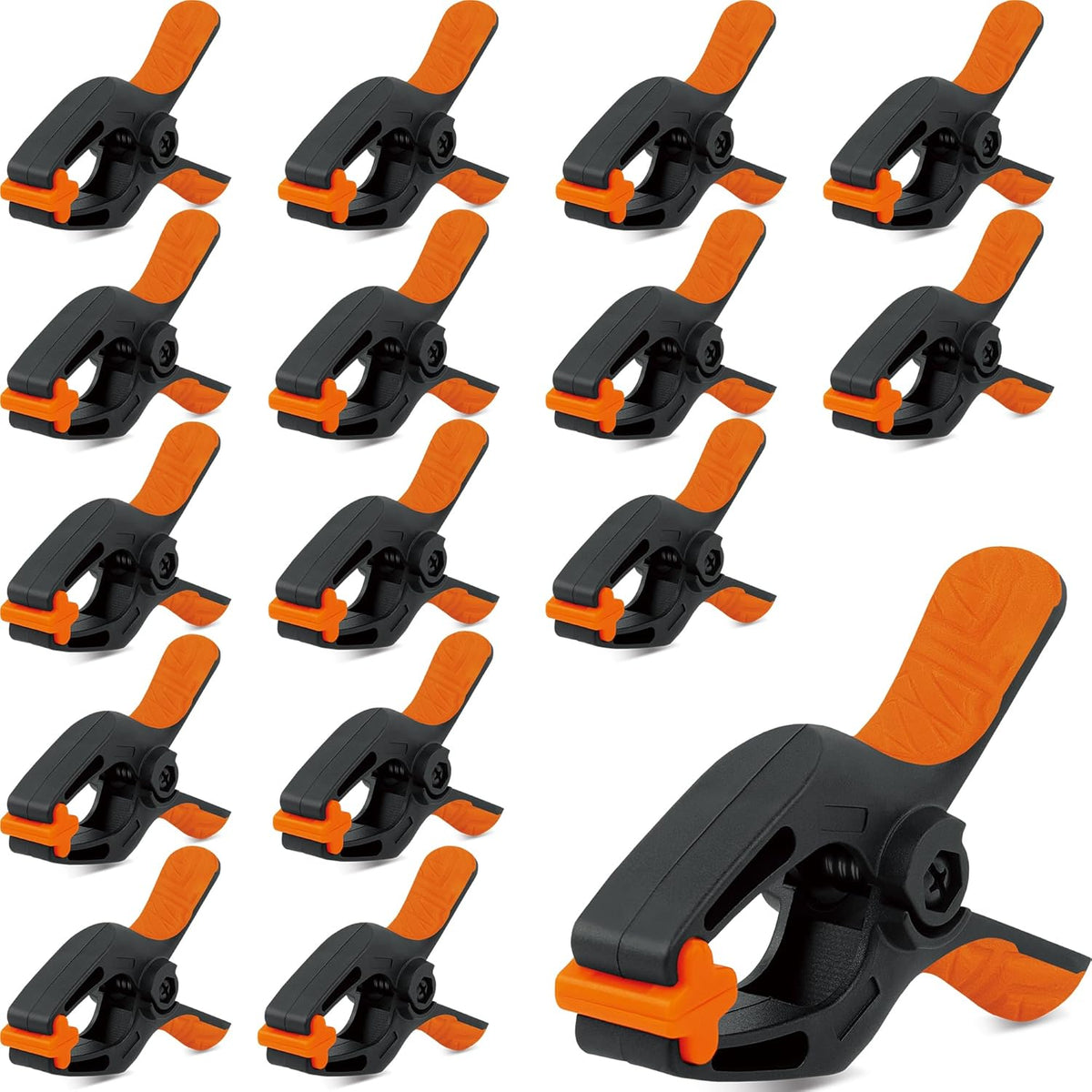 16 Pack Spring Clamps Heavy Duty, 3&quot; with 1-5/8 Inch Jaw Opening