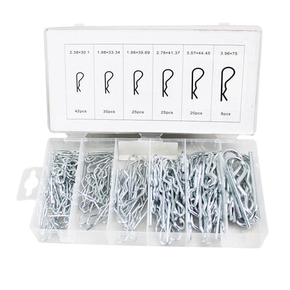 150 Piece Cotter Pin Hairpin Hitch Pin Assortment Kit - South East Clearance Centre