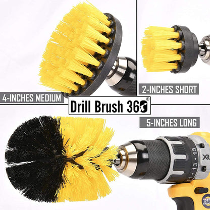 3 Piece Scrub Brush Set 1/4" - South East Clearance Centre