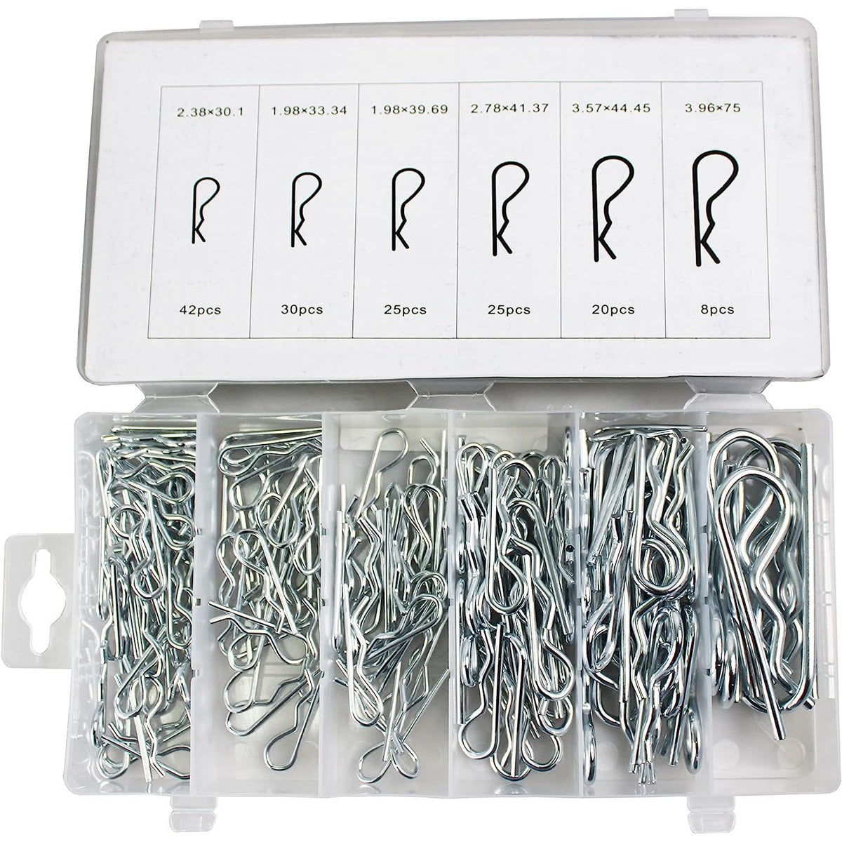 150 Piece Cotter Pin Hairpin Hitch Pin Assortment Kit South East Clearance Centre 