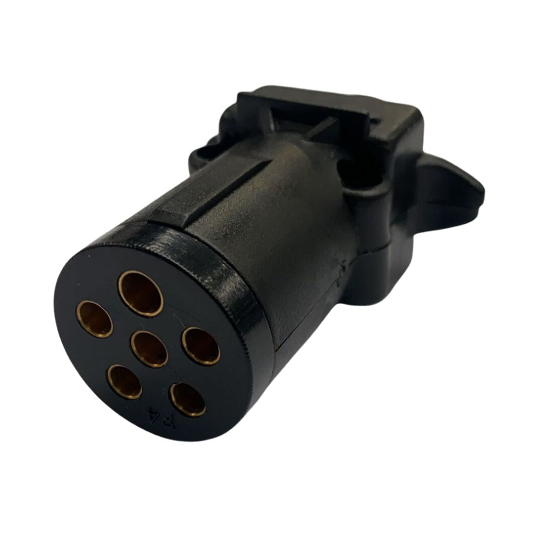 6 Pin Small Round Trailer Plug | Light Plug Socket | TP129BA - South East Clearance Centre