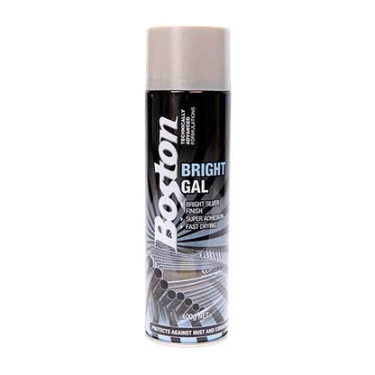 12 CANS | Boston Spray Paint Bright Gal 400g BT257 - South East Clearance Centre