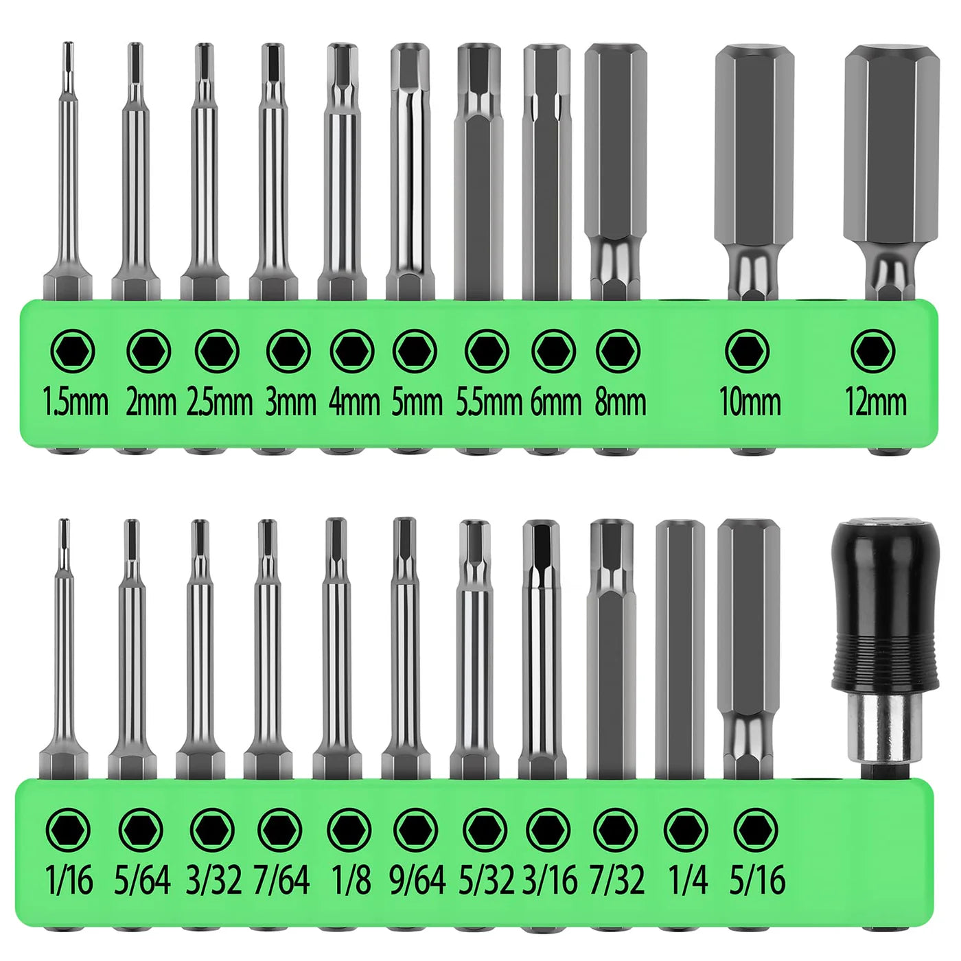 23 Piece Hex Head Drill Bit Set