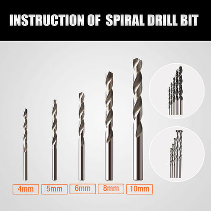 Spiral Drill Bit Set, 5 Piece Set - South East Clearance Centre